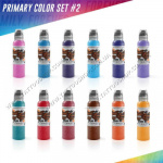 #2. Primary Color Ink Set — World Famous. 12 флаконов по 30 мл. США