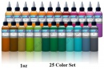 New Color Set Палітра фарб Intenze 25 кольорів по 30 мл.США.</p>
