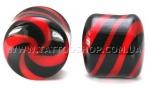 .1 ШТ. Скляні плаги 'Pyrex Glass BLACK RED'. 1 шт. 3 – 16 мм. США.</p>