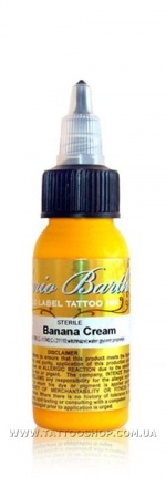 BANANA CREAM by Mario Barth GOLD LABEL Tattoo Ink 1oz.
