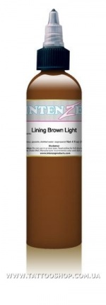 LINING Brown LIGHT Tattoo Ink by INTENZE-15-30-60-120 мл.