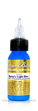 MARIO\'S LIGHT BLUE by Mario Barth GOLD LABEL Tattoo Ink 1oz